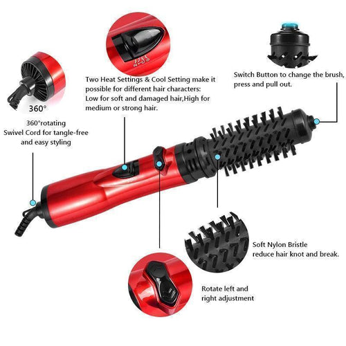 Brosse Sèche-Cheveux 2 en 1